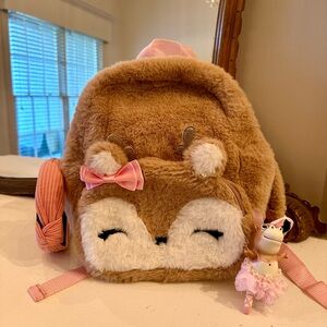Ballet Ceramic Ornament and Furry Backpack